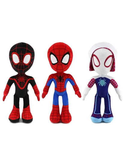 1~10pcs Anime Avengers Spiderman Plush Toys Into the Spider-Verse Gwen Peter Parker Noir Dolls Soft Stuffed Toy For Kids Gift