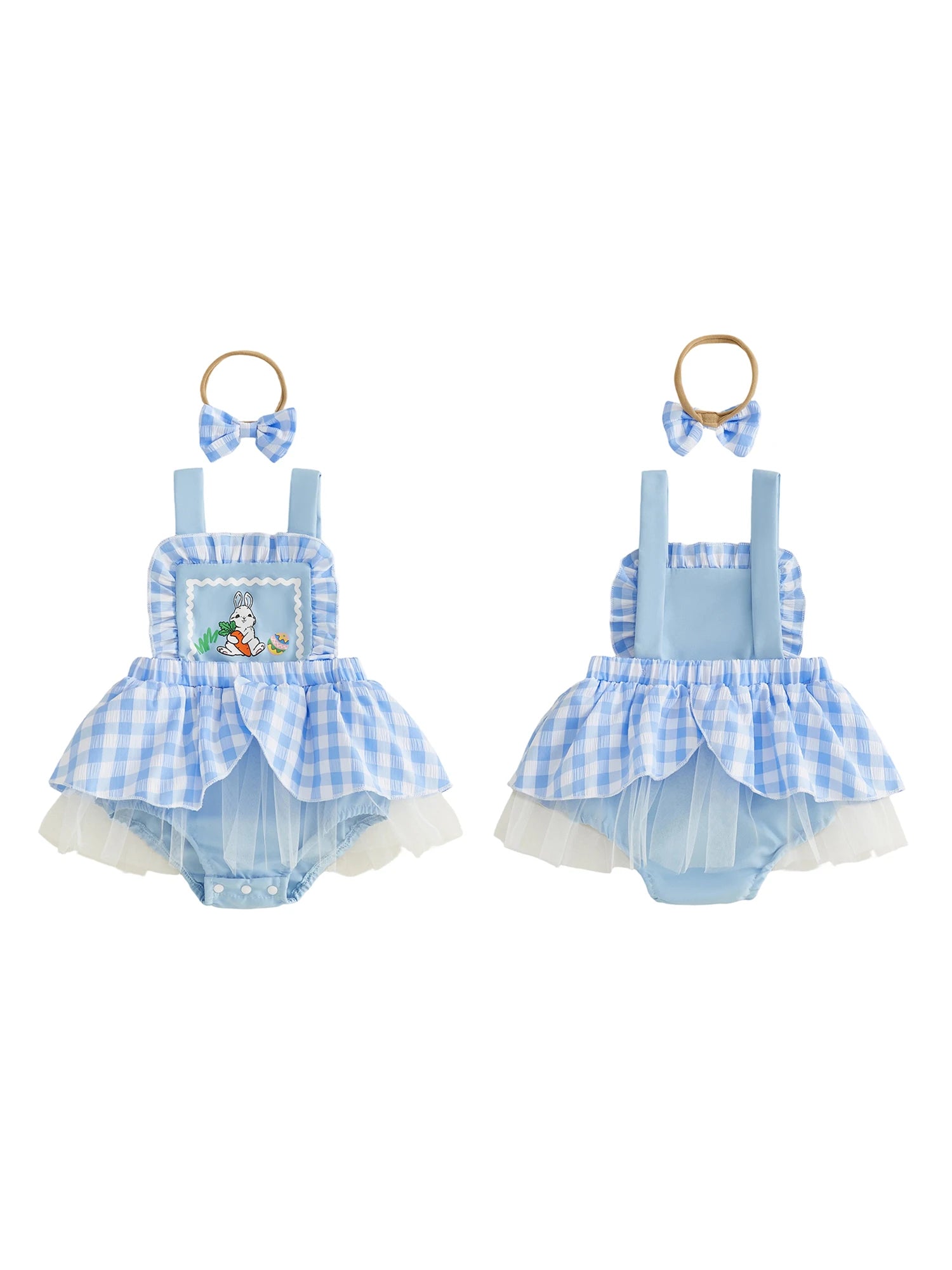 Easter Bunny Baby Romper Dress